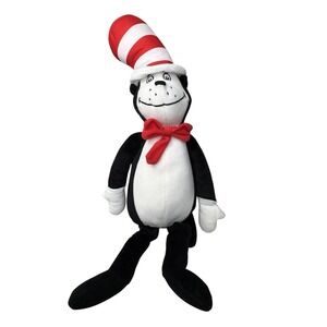 Dr. Seuss Cat In The Hat Plush Kohls Cares 2024 Black Red Striped Hat Stuffed